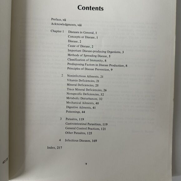 Vtg Animal Sanitation & Disease Prevention Book Manual 2nd Ed Farm Homestead - Picture 7 of 15